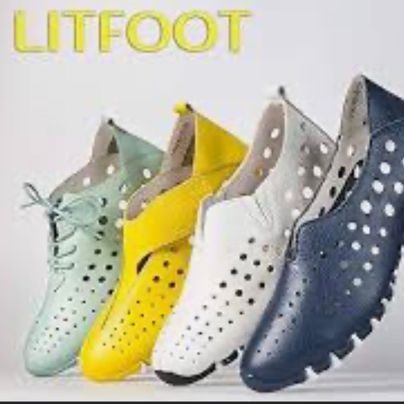 litfoot Shoes - Litfoot Women's Perforated Leather Shoes - 38